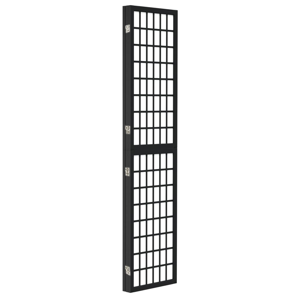 vidaXL Paravan pliabil cu 3 panouri, stil japonez, negru, 120x170 cm vidaXL Paravan pliabil cu 3 panouri, stil japonez, negru, 120x170 cm