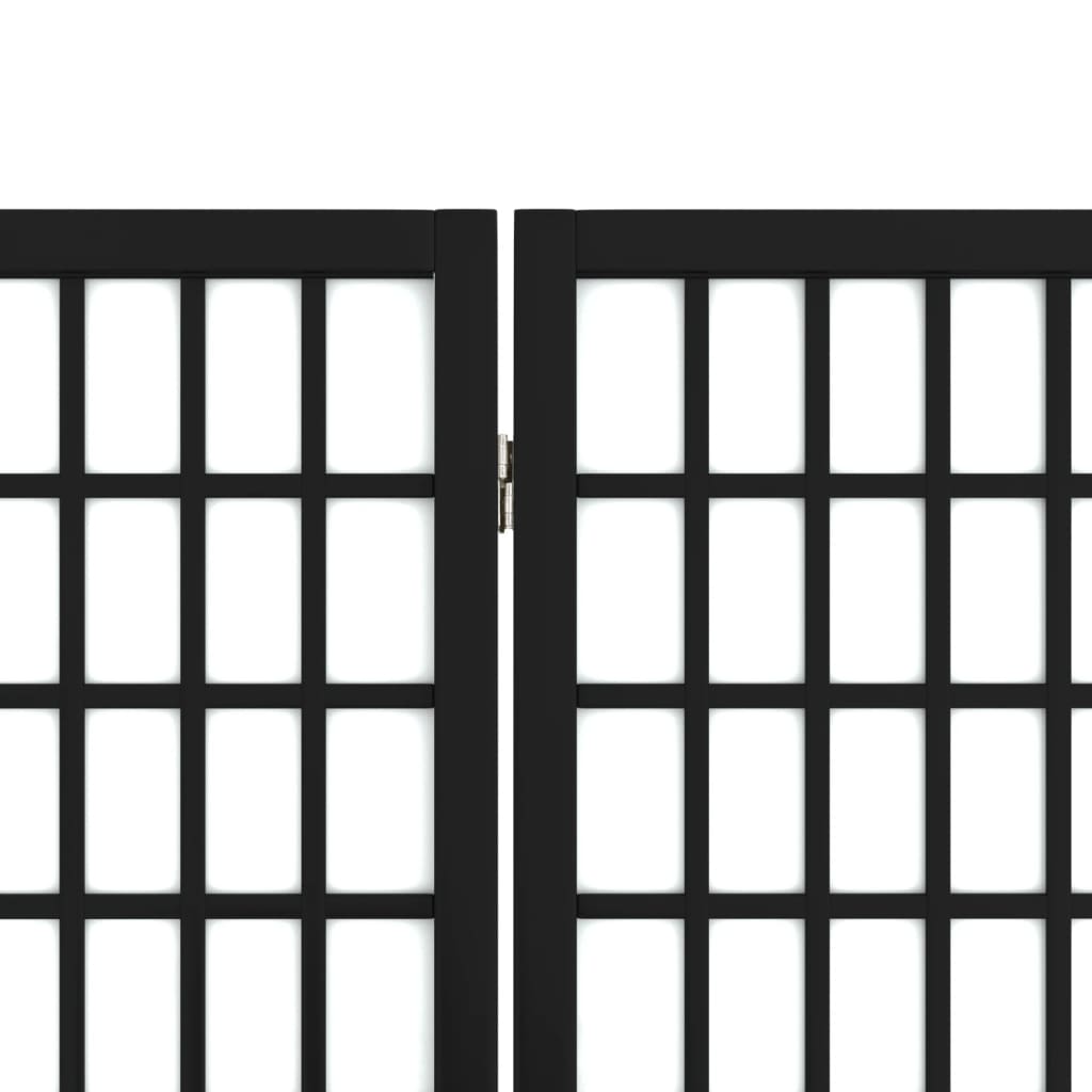 vidaXL Paravan pliabil cu 3 panouri, stil japonez, negru, 120x170 cm vidaXL Paravan pliabil cu 3 panouri, stil japonez, negru, 120x170 cm