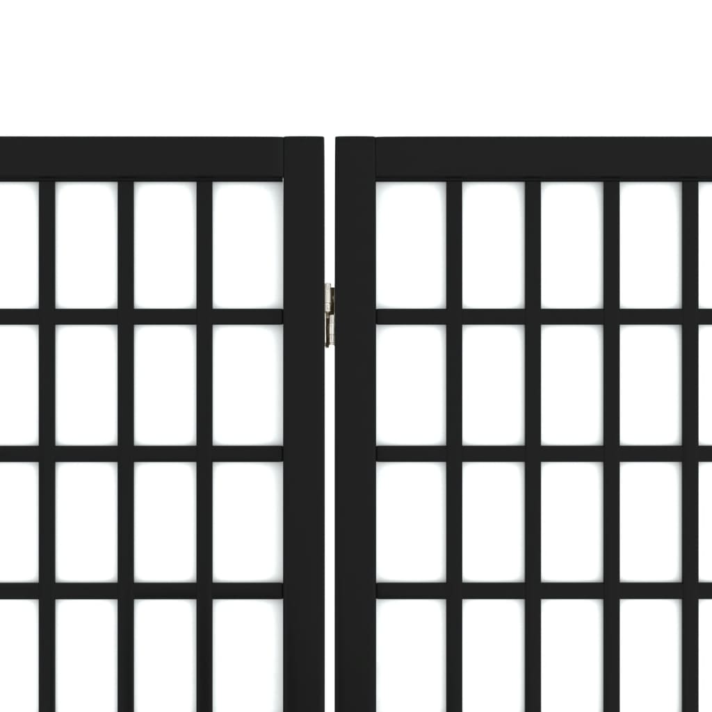 vidaXL Paravan pliabil cu 4 panouri, stil japonez, negru, 160x170 cm vidaXL Paravan pliabil cu 4 panouri, stil japonez, negru, 160x170 cm