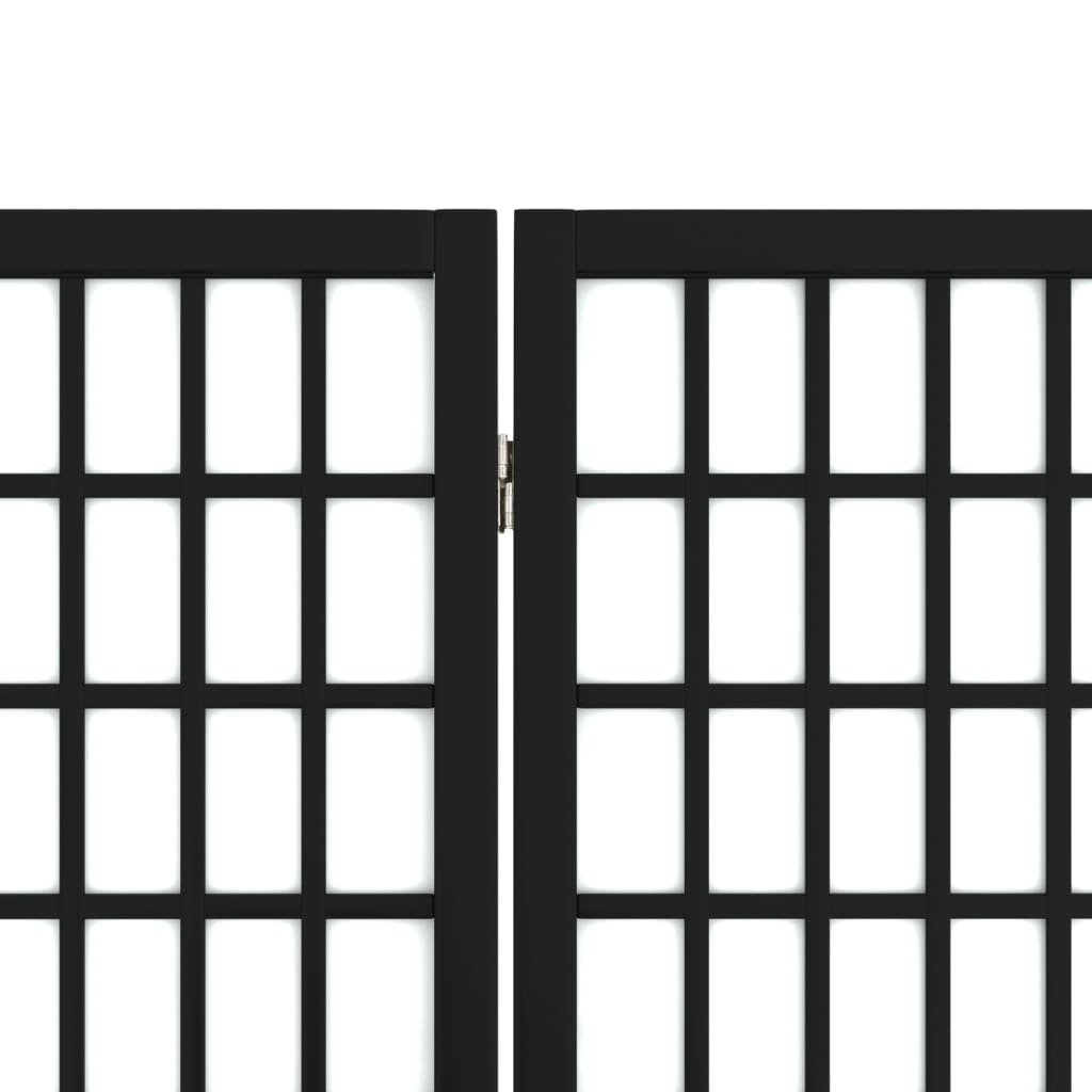 vidaXL Paravan pliabil cu 5 panouri, stil japonez, negru, 200x170 cm vidaXL Paravan pliabil cu 5 panouri, stil japonez, negru, 200x170 cm