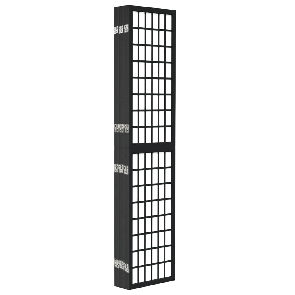 vidaXL Paravan pliabil cu 6 panouri, stil japonez, negru, 240x170 cm vidaXL Paravan pliabil cu 6 panouri, stil japonez, negru, 240x170 cm
