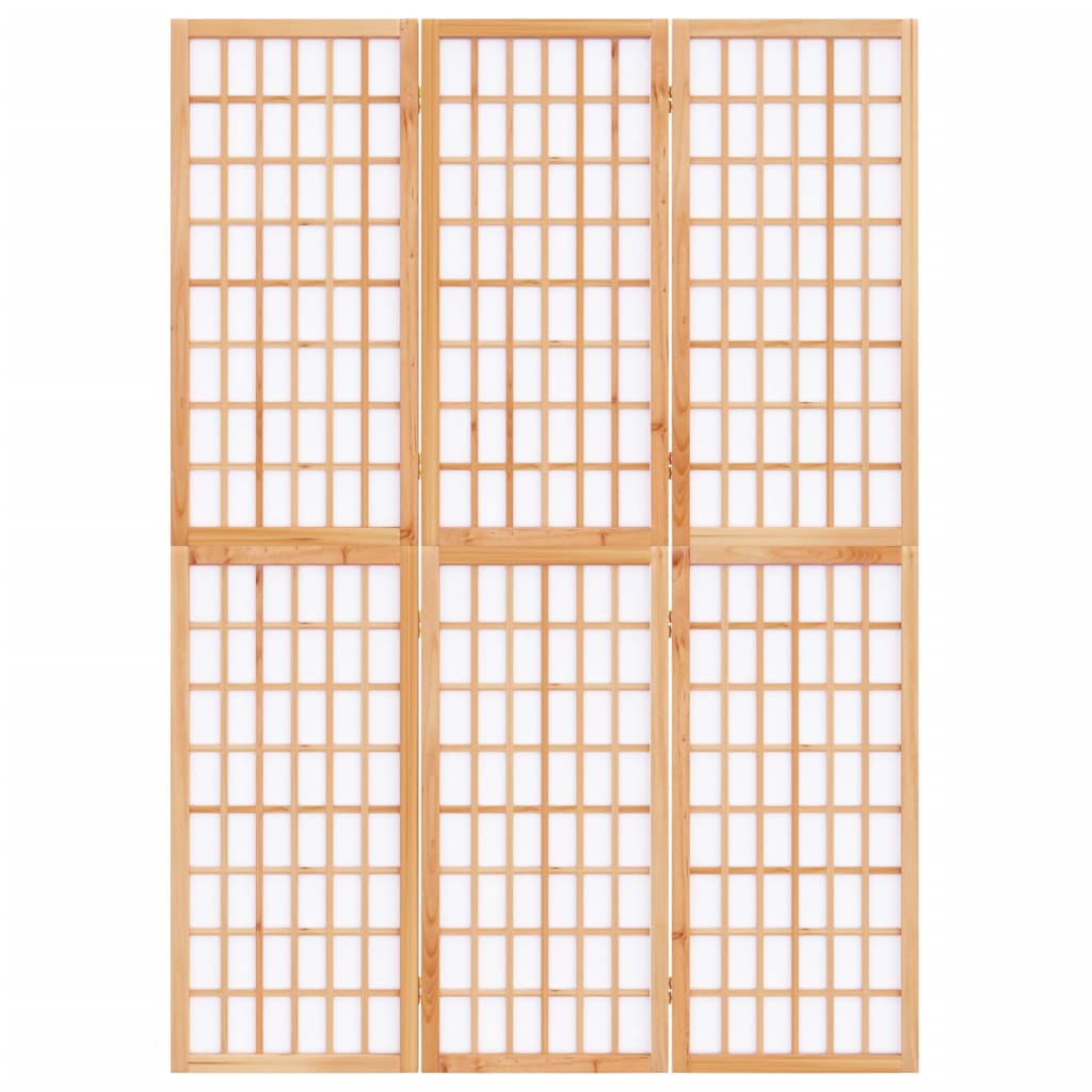 vidaXL Paravan pliabil de cameră, 3 panouri, 120x170 cm, stil japonez vidaXL Paravan pliabil de cameră, 3 panouri, 120x170 cm, stil japonez