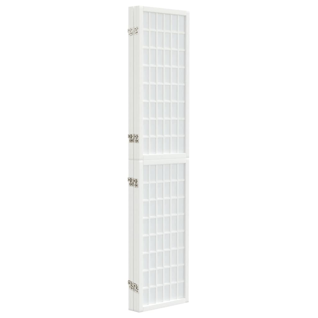 vidaXL Paravan pliabil cu 4 panouri, stil japonez, alb, 160x170 cm vidaXL Paravan pliabil cu 4 panouri, stil japonez, alb, 160x170 cm