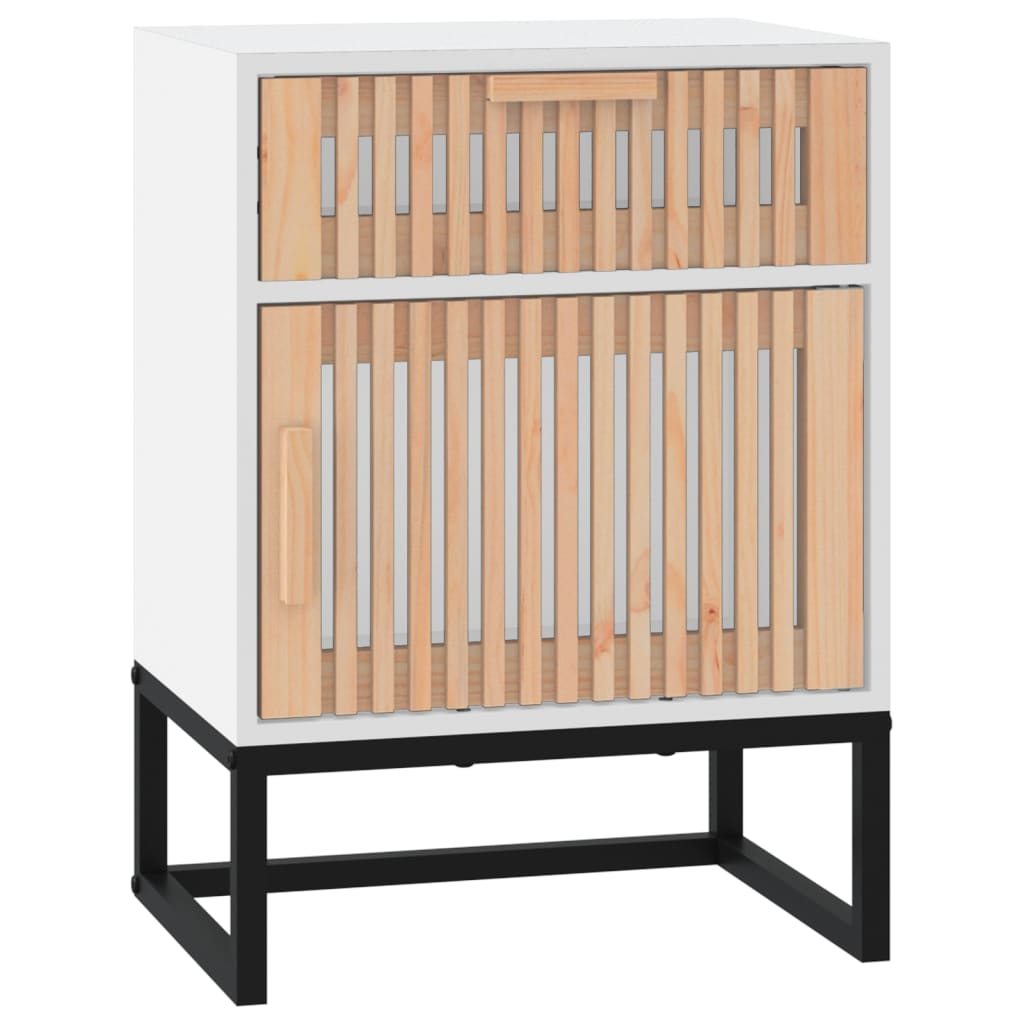 vidaXL Dulapuri noptieră, 2 buc., alb, 40x30x55,5 cm, lemn prelucrat vidaXL Dulapuri noptieră, 2 buc., alb, 40x30x55,5 cm, lemn prelucrat