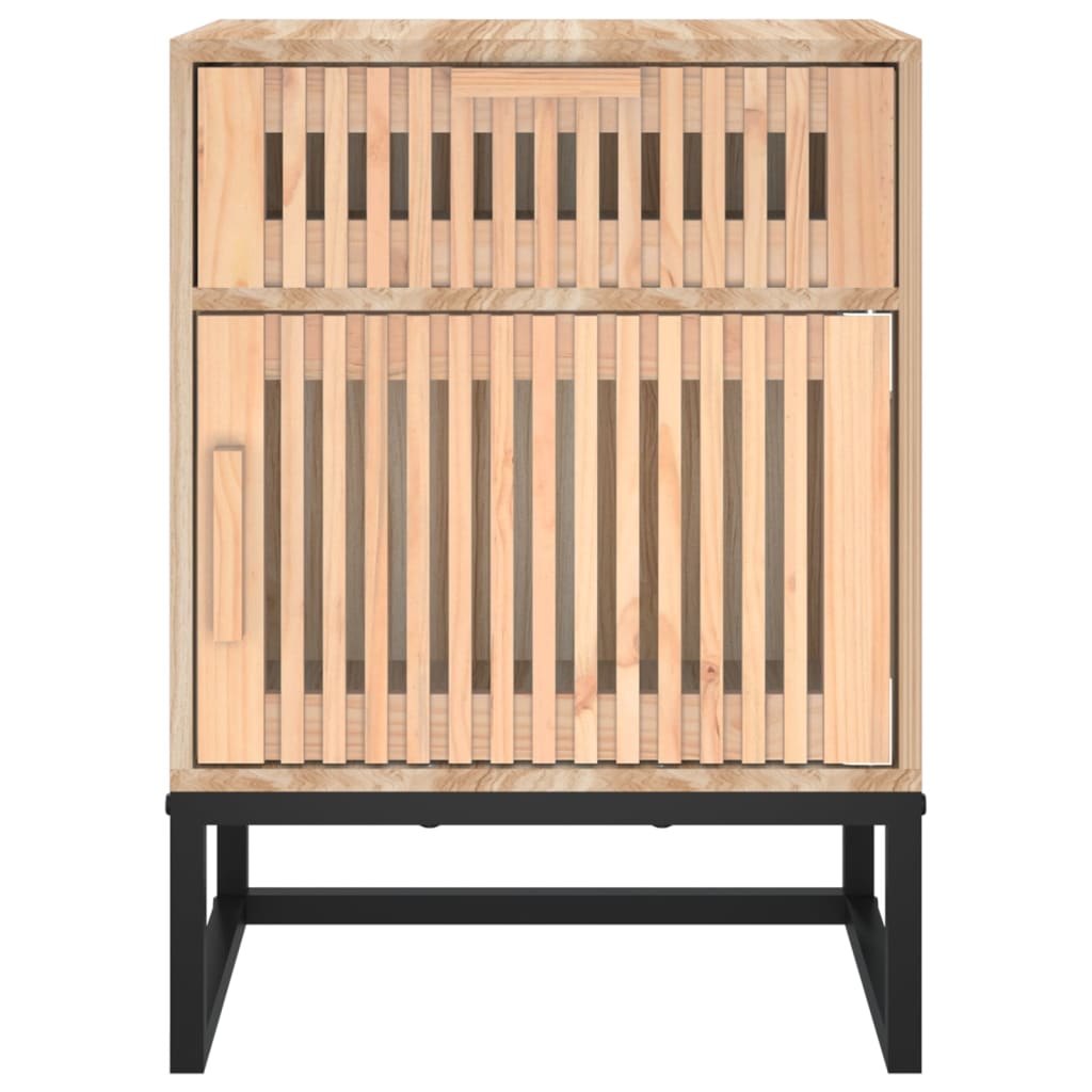 vidaXL Dulap noptieră, 40x30x55,5 cm, lemn prelucrat & fier vidaXL Dulap noptieră, 40x30x55,5 cm, lemn prelucrat & fier