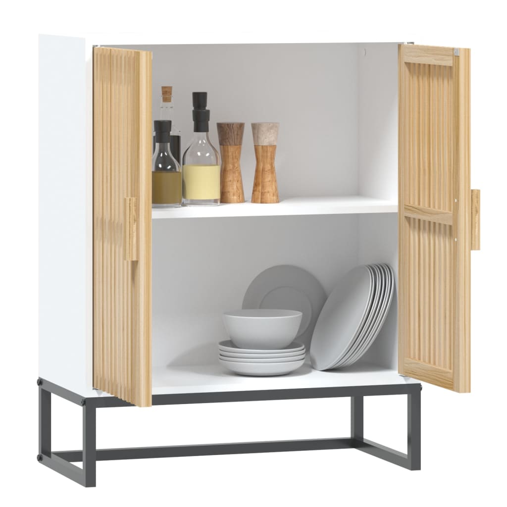 vidaXL Dulap, alb, 60x30x75 cm, lemn prelucrat vidaXL Dulap, alb, 60x30x75 cm, lemn prelucrat
