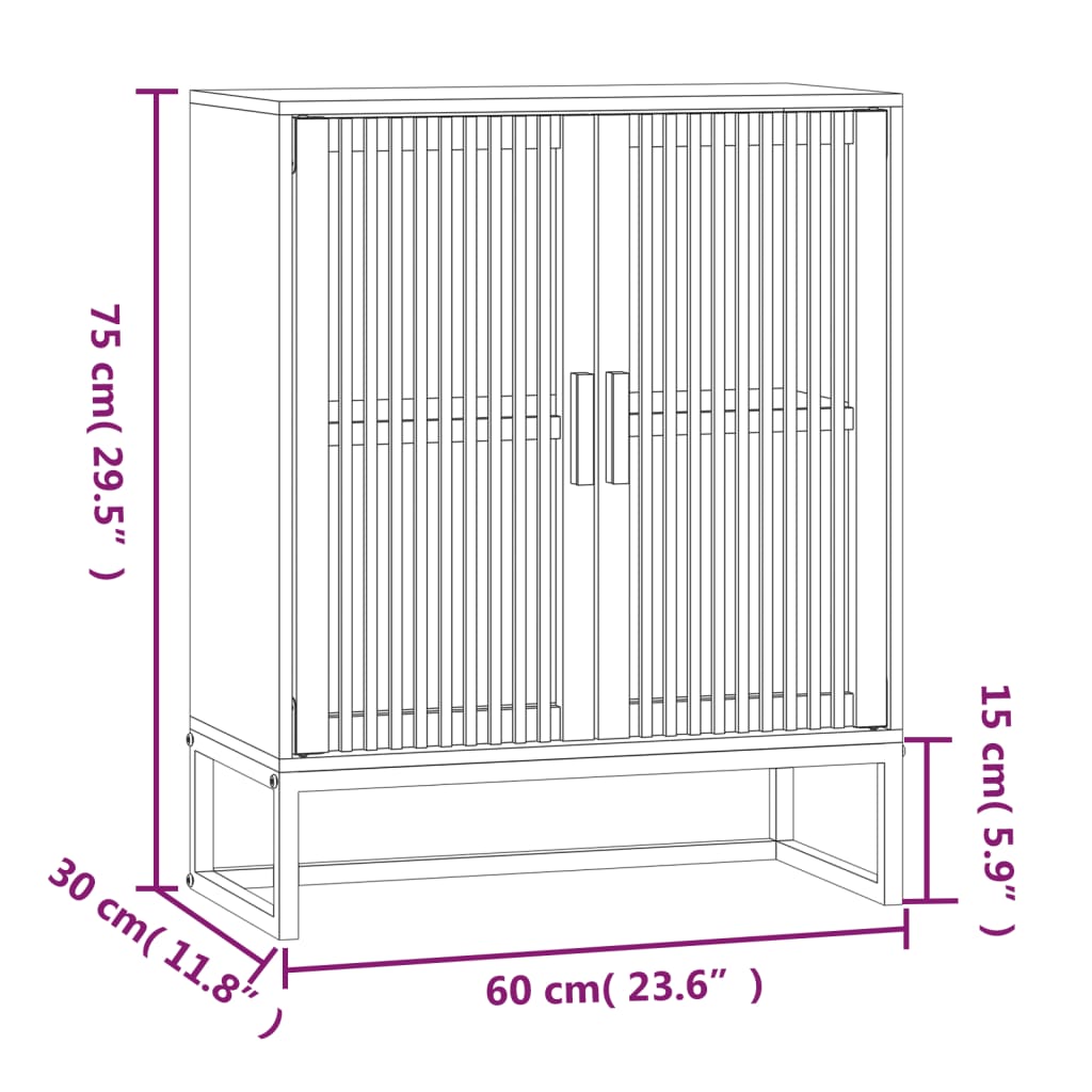vidaXL Dulap, 60x30x75 cm, lemn prelucrat vidaXL Dulap, 60x30x75 cm, lemn prelucrat