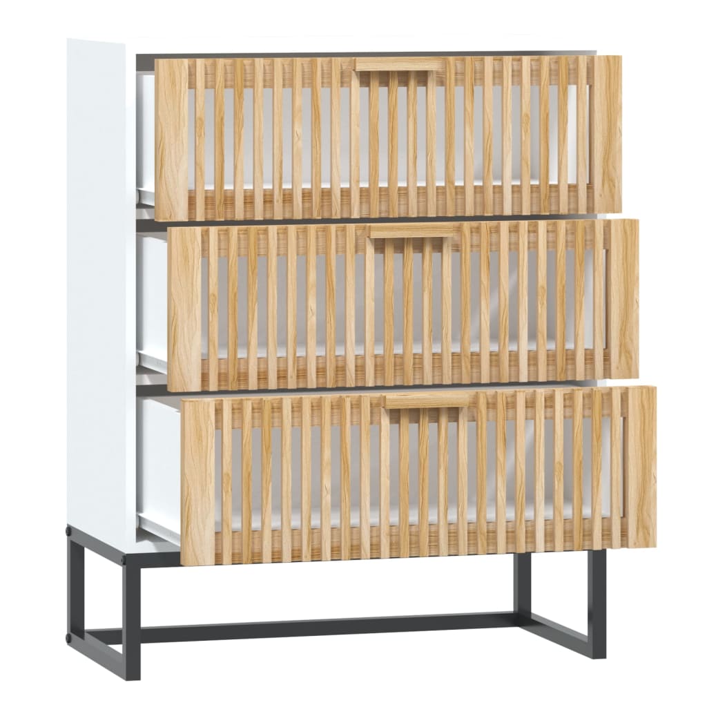 vidaXL Servantă, alb, 60x30x75 cm, lemn prelucrat vidaXL Servantă, alb, 60x30x75 cm, lemn prelucrat