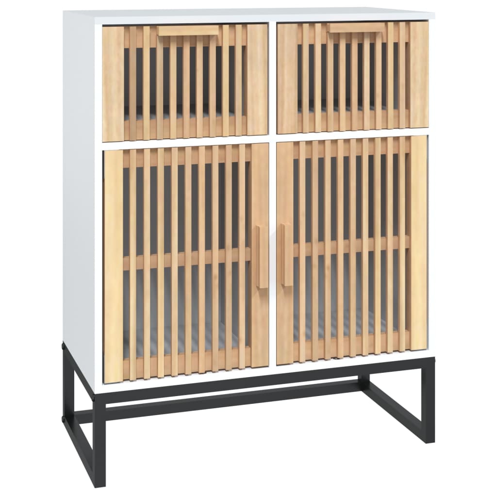 vidaXL Servantă, alb, 60x30x75 cm, lemn prelucrat vidaXL Servantă, alb, 60x30x75 cm, lemn prelucrat