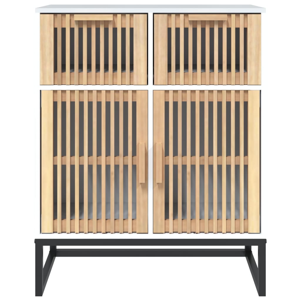 vidaXL Servantă, alb, 60x30x75 cm, lemn prelucrat vidaXL Servantă, alb, 60x30x75 cm, lemn prelucrat