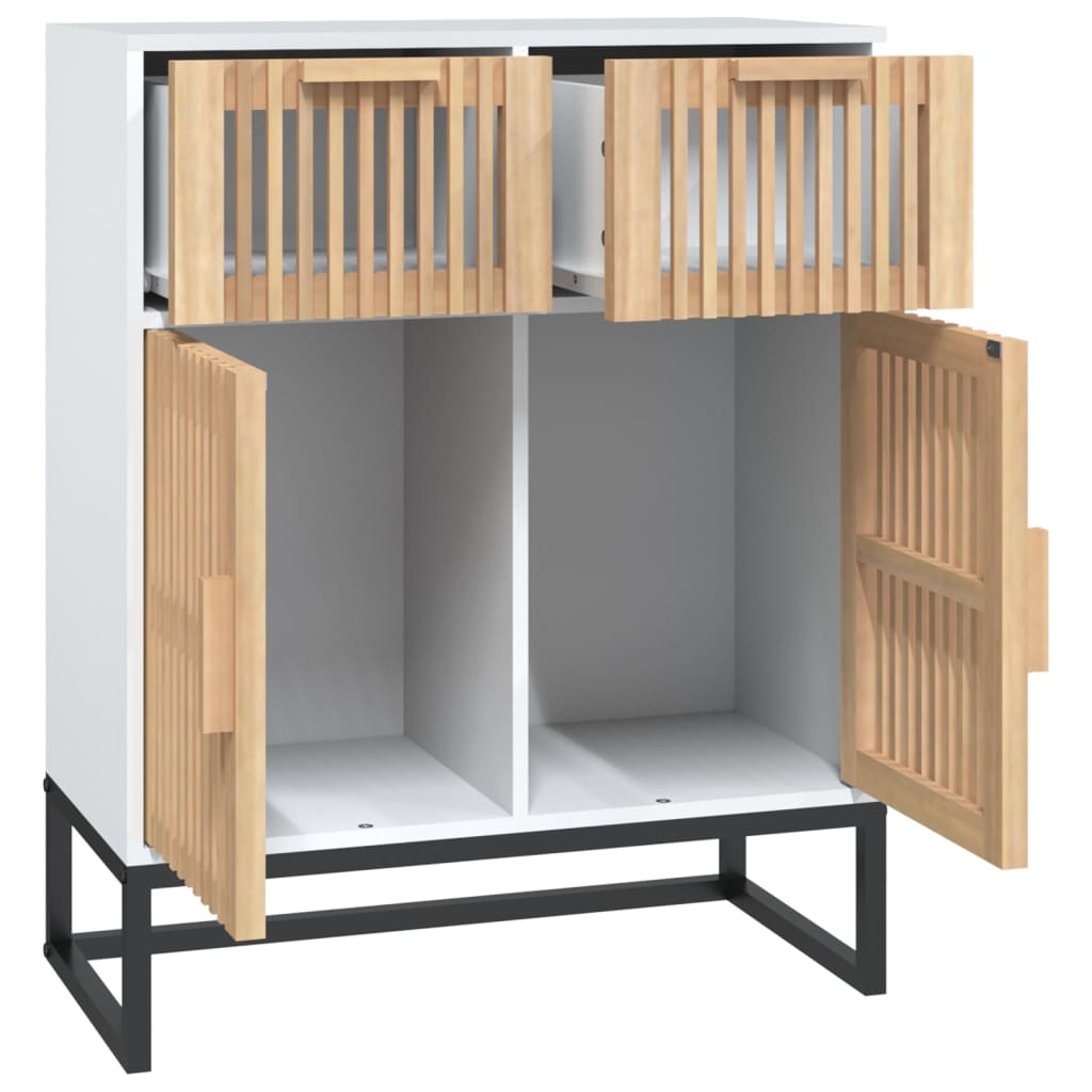 vidaXL Servantă, alb, 60x30x75 cm, lemn prelucrat vidaXL Servantă, alb, 60x30x75 cm, lemn prelucrat