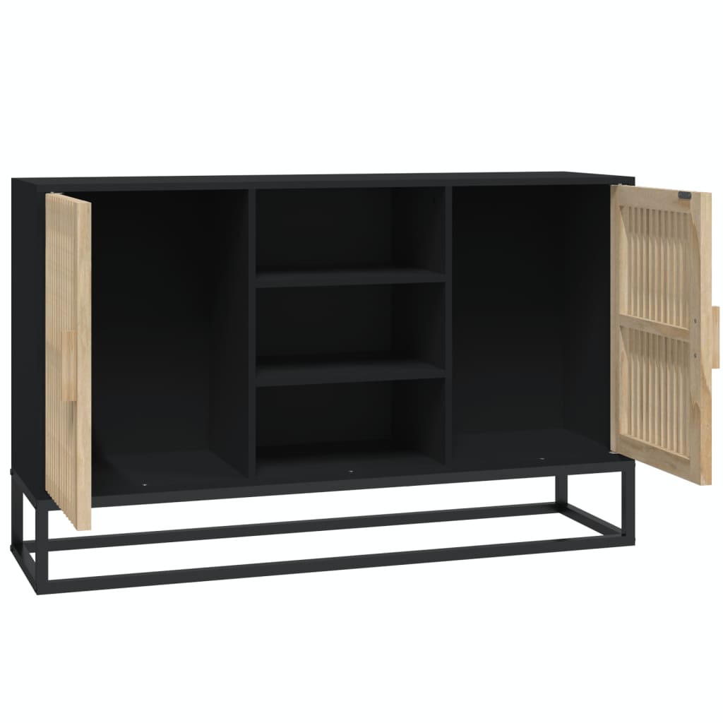 vidaXL Dulap, negru, 105x30x65 cm, lemn prelucrat