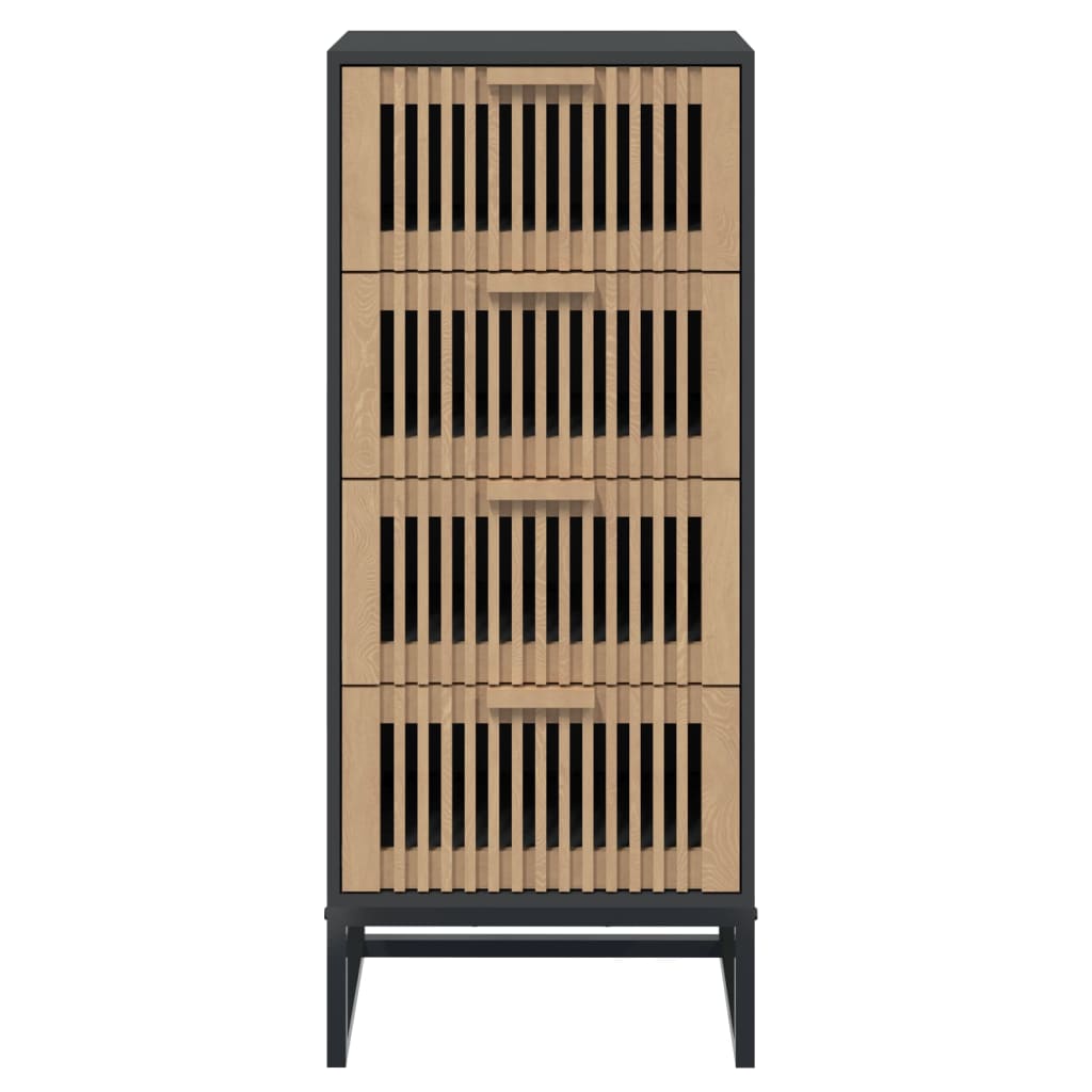 vidaXL Dulap înalt, negru, 40x30x95 cm, lemn prelucrat vidaXL Dulap înalt, negru, 40x30x95 cm, lemn prelucrat