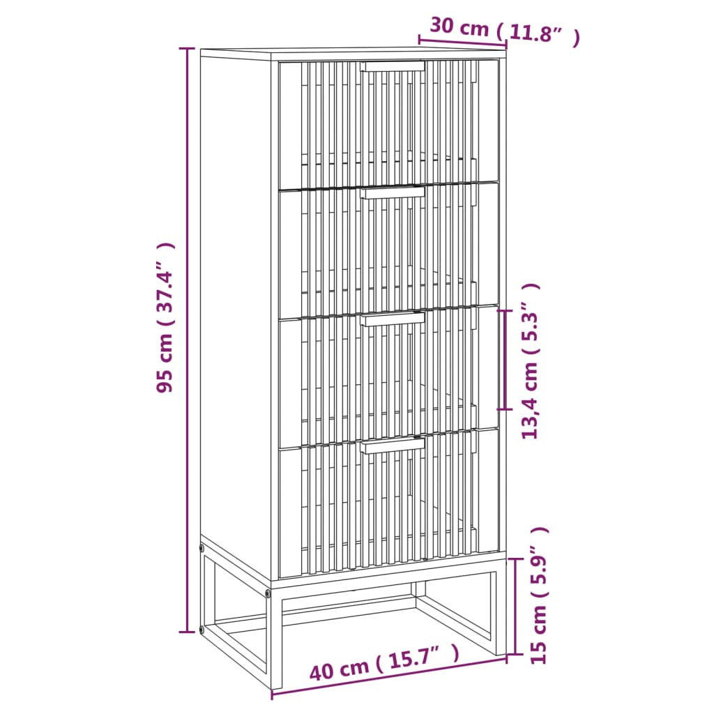 vidaXL Dulap înalt, negru, 40x30x95 cm, lemn prelucrat vidaXL Dulap înalt, negru, 40x30x95 cm, lemn prelucrat