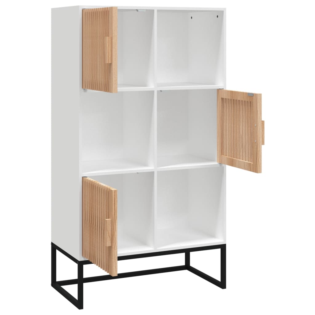 vidaXL Dulap înalt, alb, 70x35x125 cm, lemn prelucrat vidaXL Dulap înalt, alb, 70x35x125 cm, lemn prelucrat