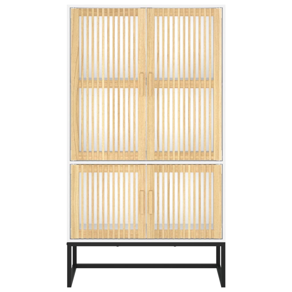 vidaXL Dulap înalt, alb, 70x35x125 cm, lemn prelucrat
