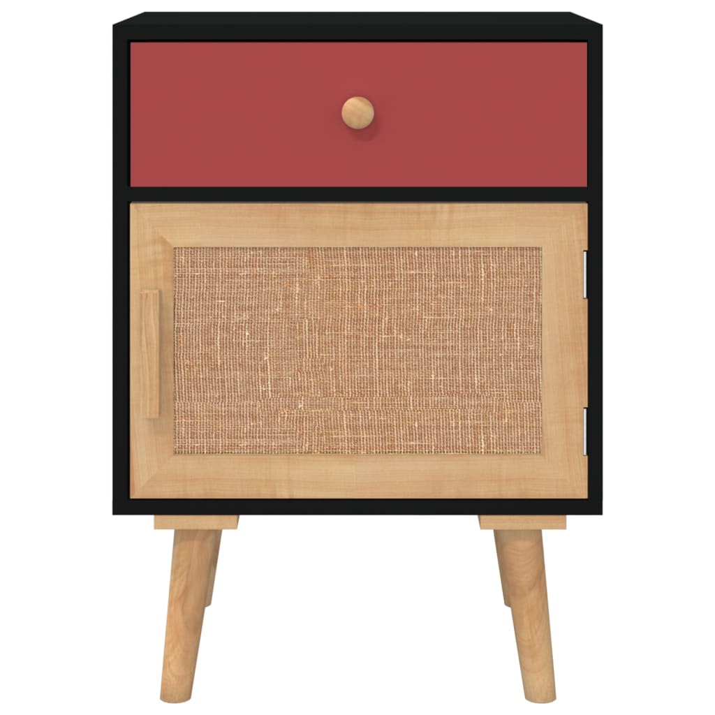 vidaXL Noptiere, 2 buc, negru, 40x30x55 cm, lemn prelucrat