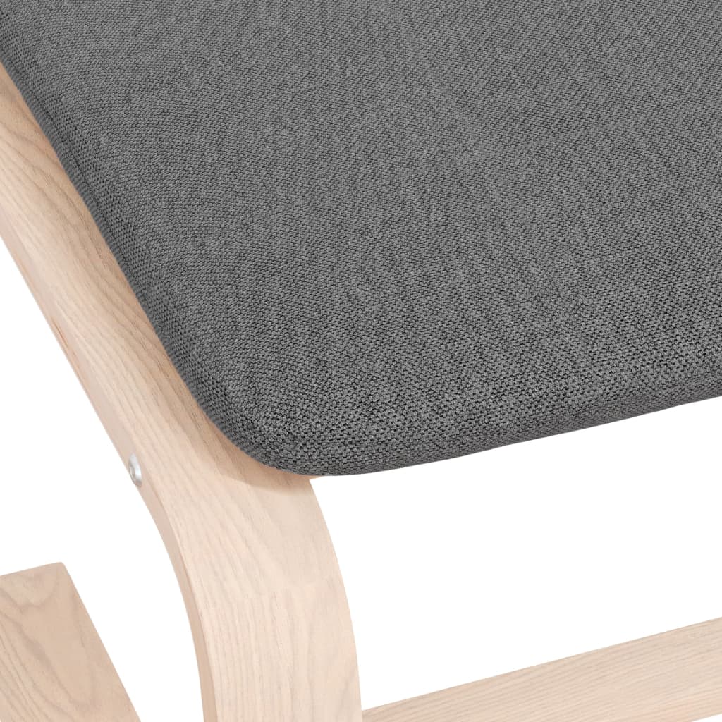 vidaXL Taburet, gri închis, 51x41x40 cm, material textil vidaXL Taburet, gri închis, 51x41x40 cm, material textil