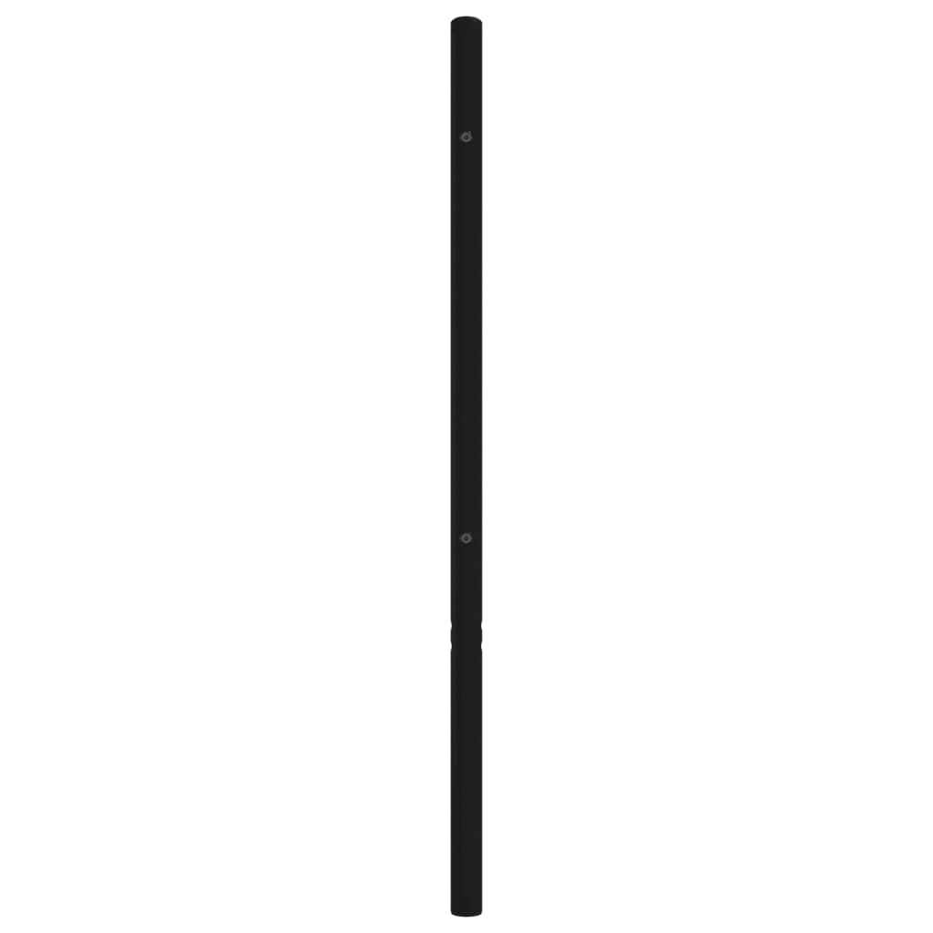 vidaXL Tăblie de pat metalică, negru, 75 cm