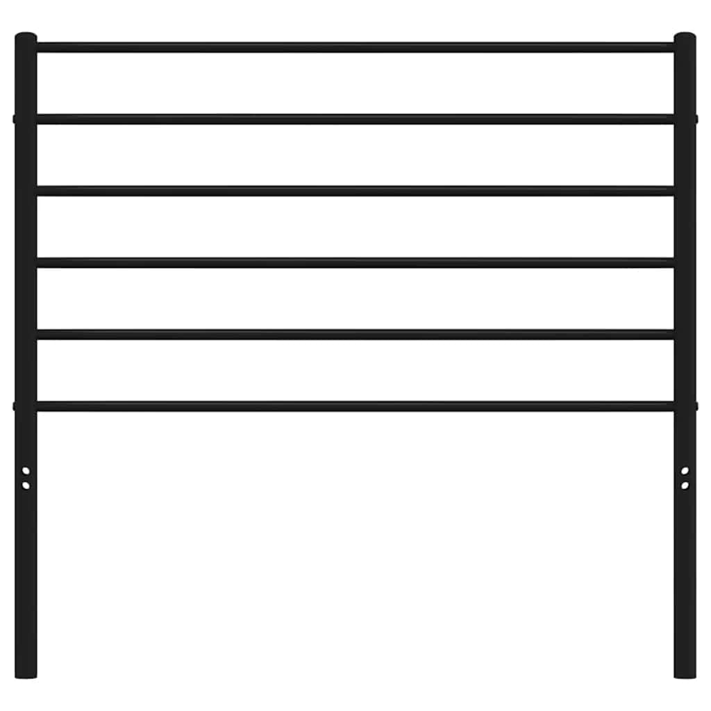 vidaXL Tăblie de pat metalică, negru, 100 cm vidaXL Tăblie de pat metalică, negru, 100 cm