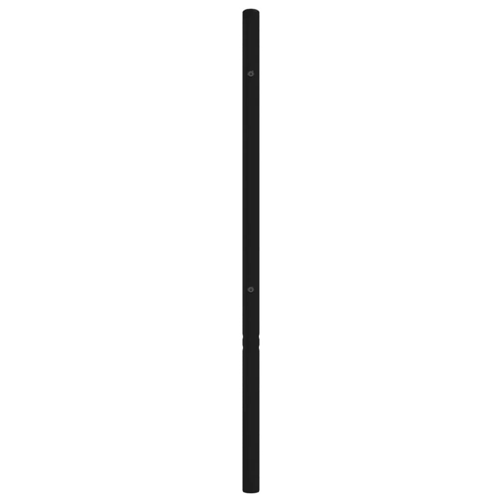 vidaXL Tăblie de pat metalică, negru, 140 cm vidaXL Tăblie de pat metalică, negru, 140 cm
