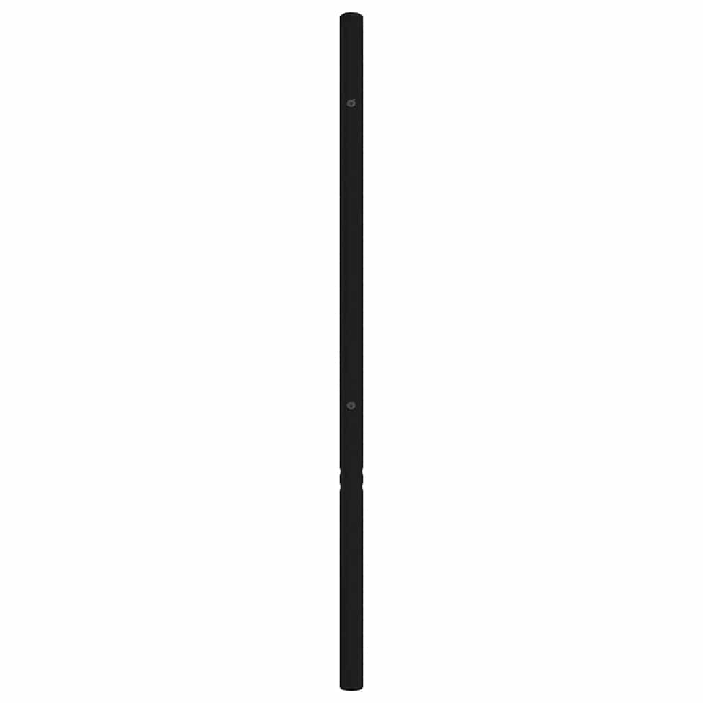 vidaXL Tăblie de pat metalică, negru, 193 cm