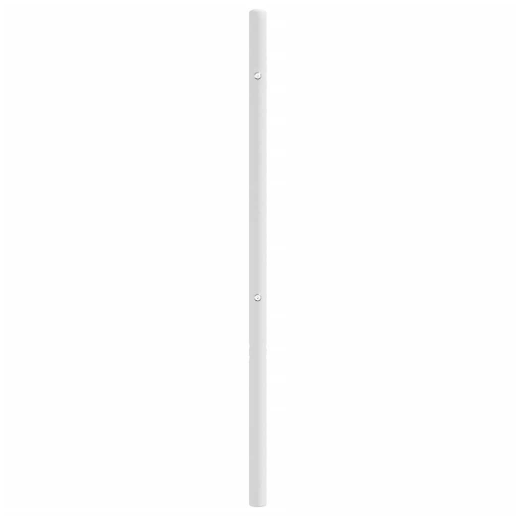 vidaXL Tăblie de pat metalică, alb, 75 cm