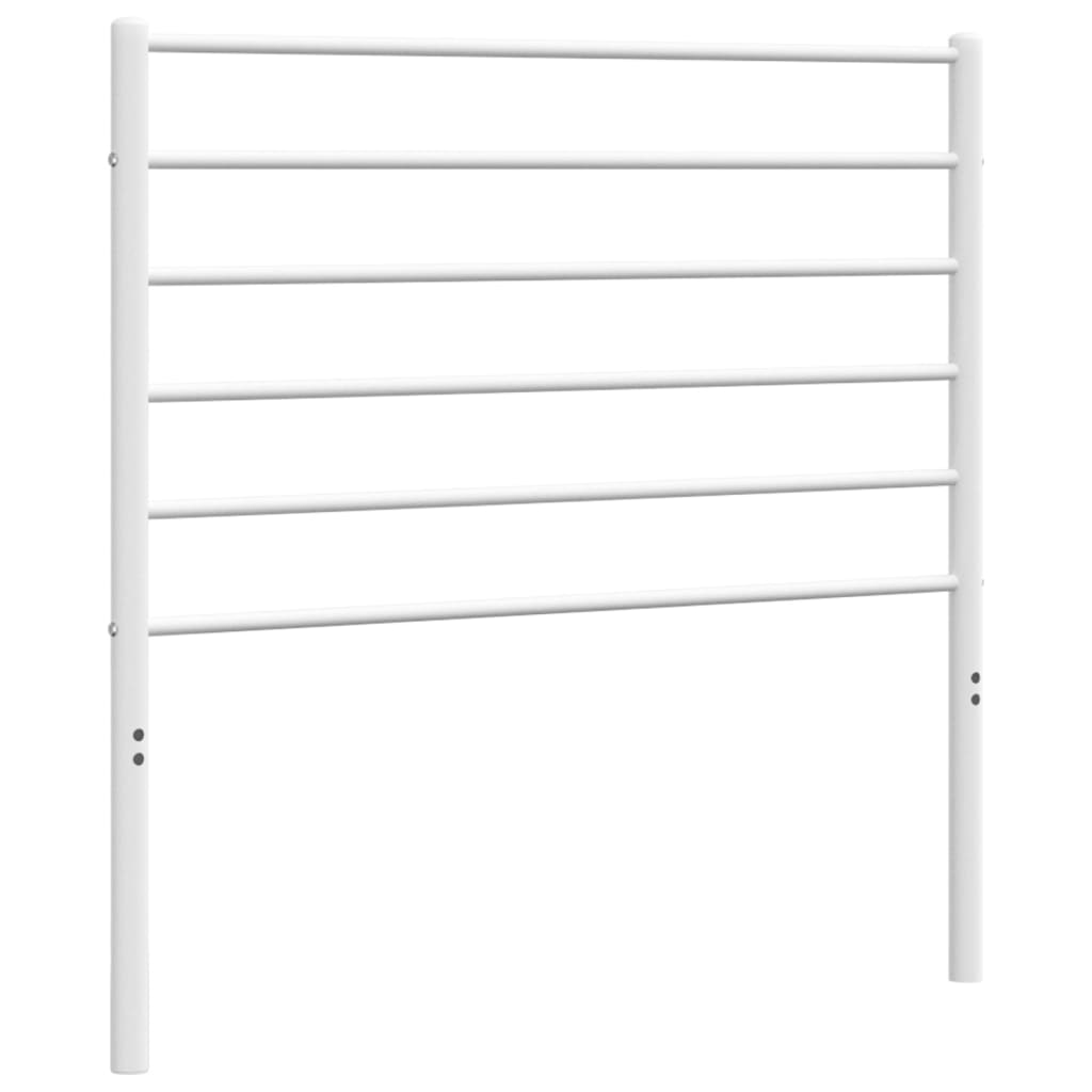 vidaXL Tăblie de pat metalică, alb, 80 cm vidaXL Tăblie de pat metalică, alb, 80 cm