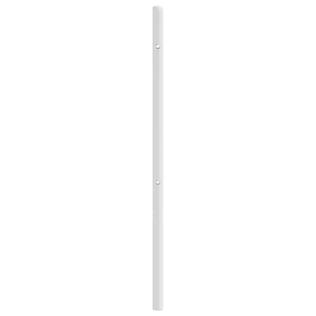 vidaXL Tăblie de pat metalică, alb, 150 cm