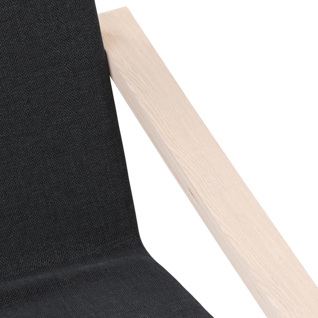 vidaXL Scaun de relaxare din material negru