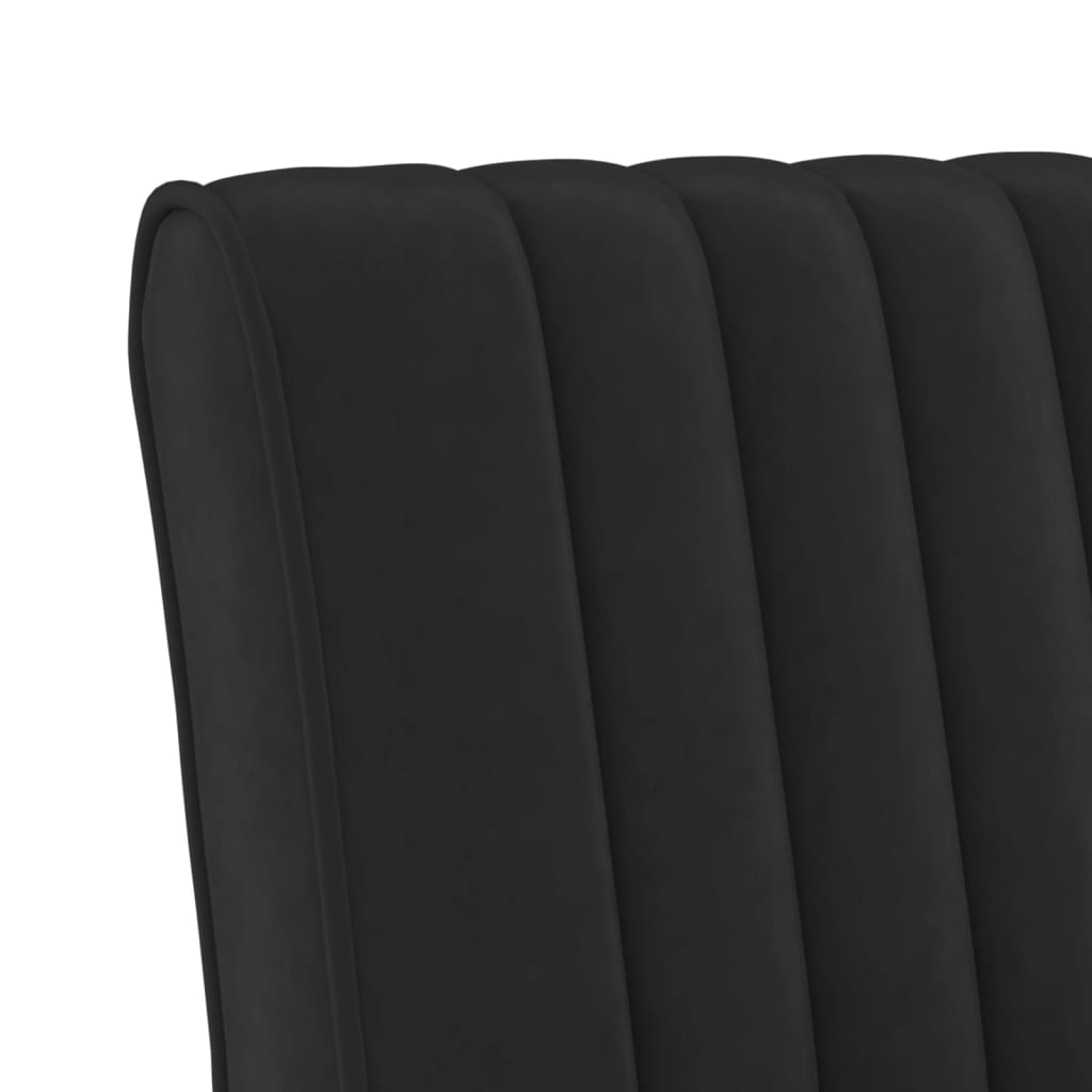 vidaXL Fotoliu, negru, catifea vidaXL Fotoliu, negru, catifea