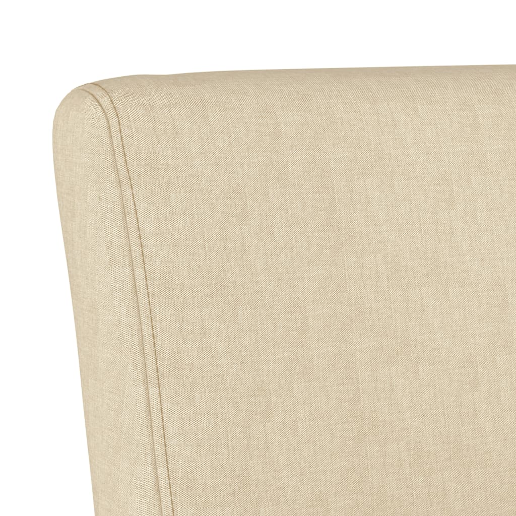 vidaXL Fotoliu, crem, material textil vidaXL Fotoliu, crem, material textil