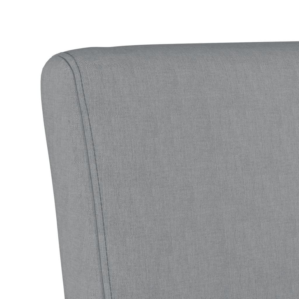 vidaXL Fotoliu, gri deschis, material textil