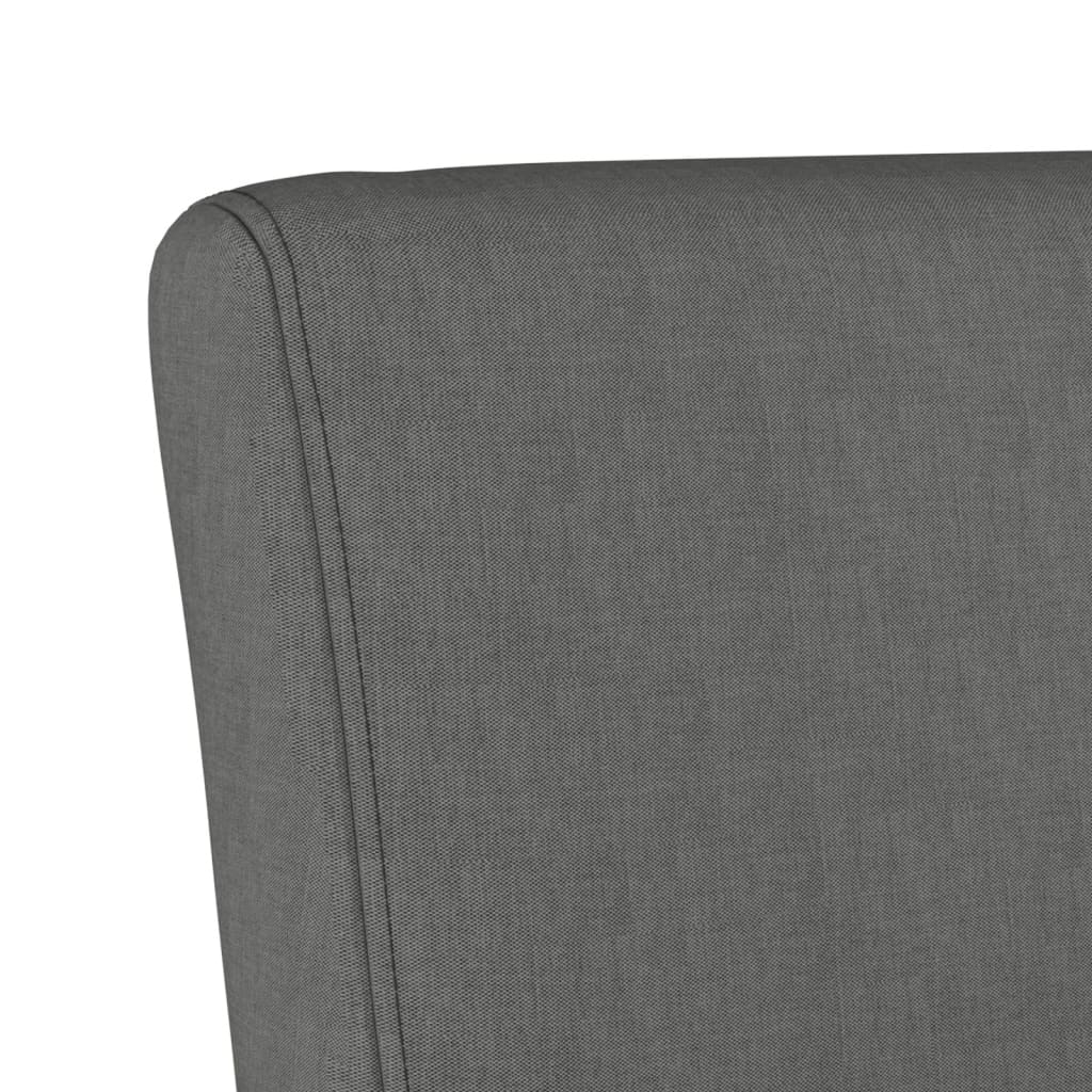 vidaXL Fotoliu, gri închis, material textil