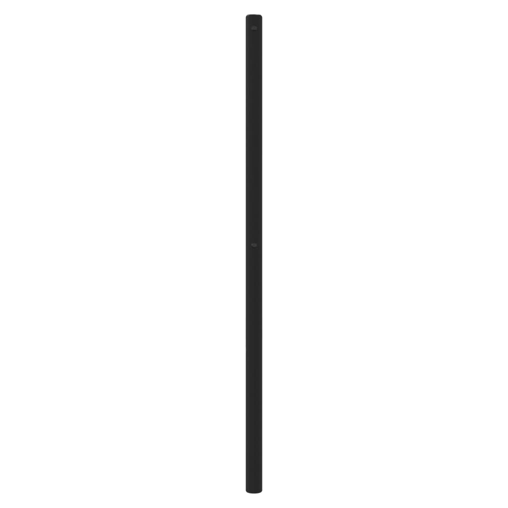 vidaXL Tăblie de pat metalică, negru, 75 cm