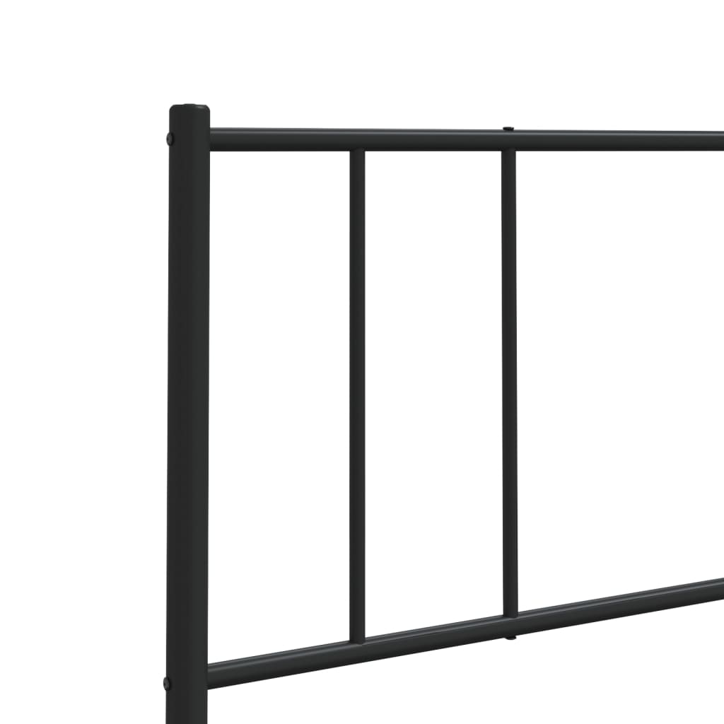 vidaXL Tăblie de pat metalică, negru, 120 cm vidaXL Tăblie de pat metalică, negru, 120 cm