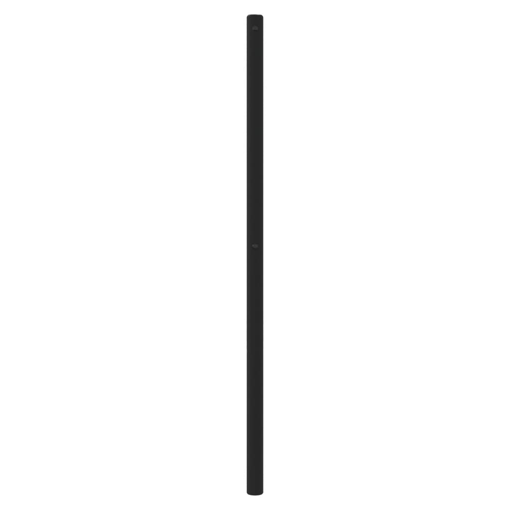 vidaXL Tăblie de pat metalică, negru, 200 cm