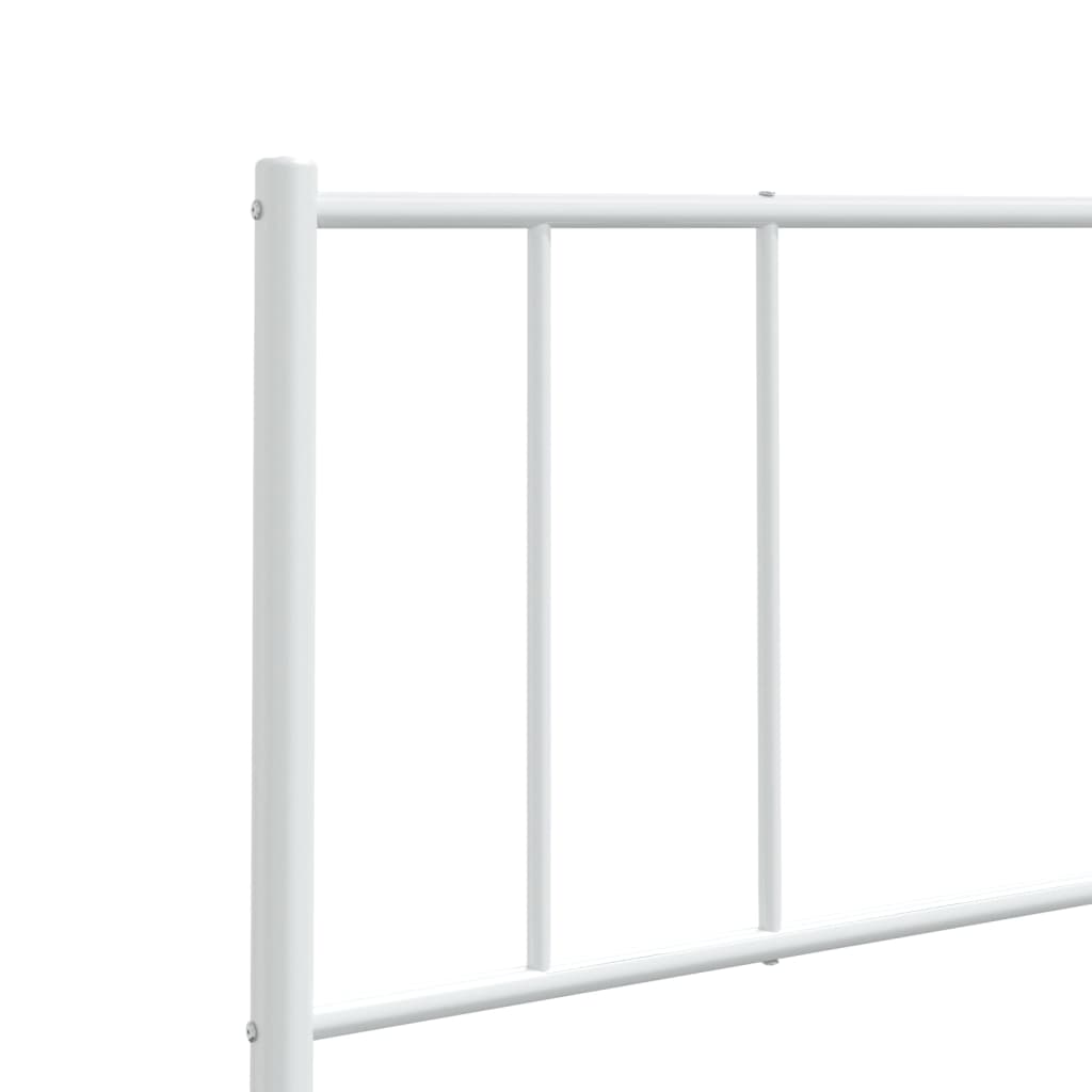 vidaXL Tăblie de pat metalică, alb, 80 cm vidaXL Tăblie de pat metalică, alb, 80 cm