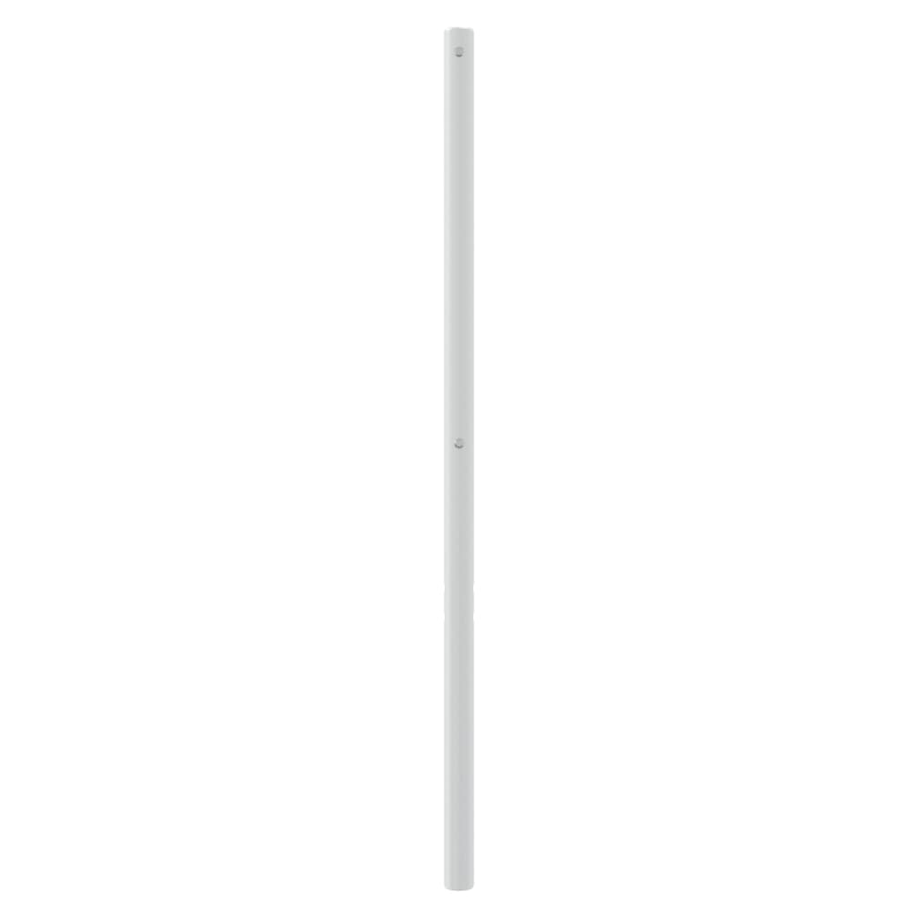 vidaXL Tăblie de pat metalică, alb, 150 cm