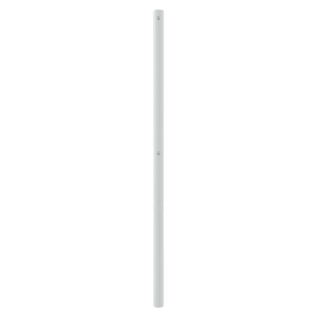 vidaXL Tăblie de pat metalică, alb, 160 cm