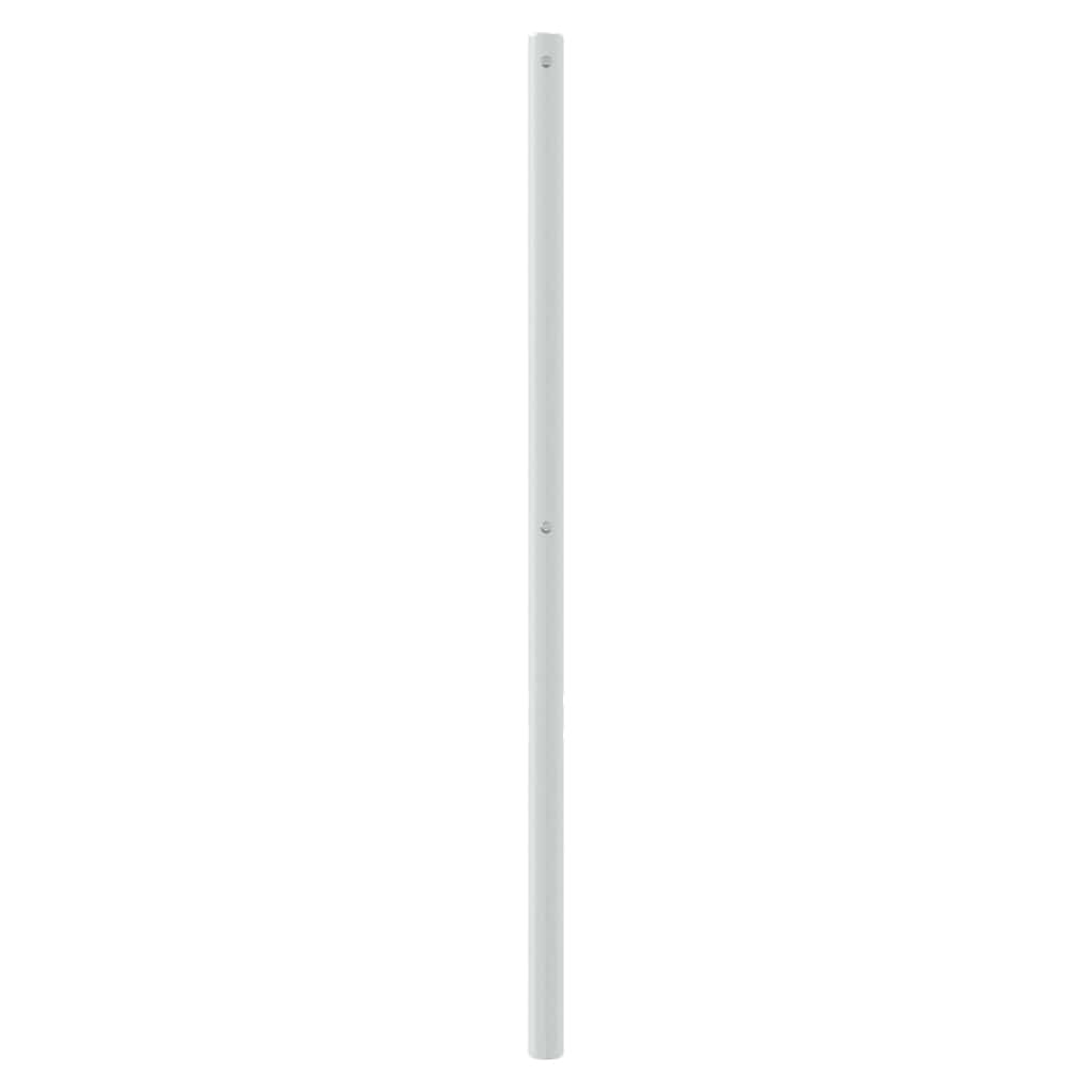 vidaXL Tăblie de pat metalică, alb, 180 cm
