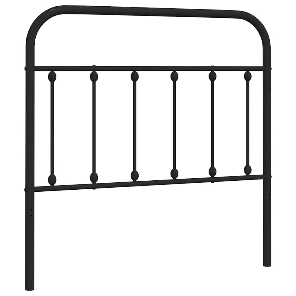 vidaXL Tăblie de pat metalică, negru, 100 cm vidaXL Tăblie de pat metalică, negru, 100 cm