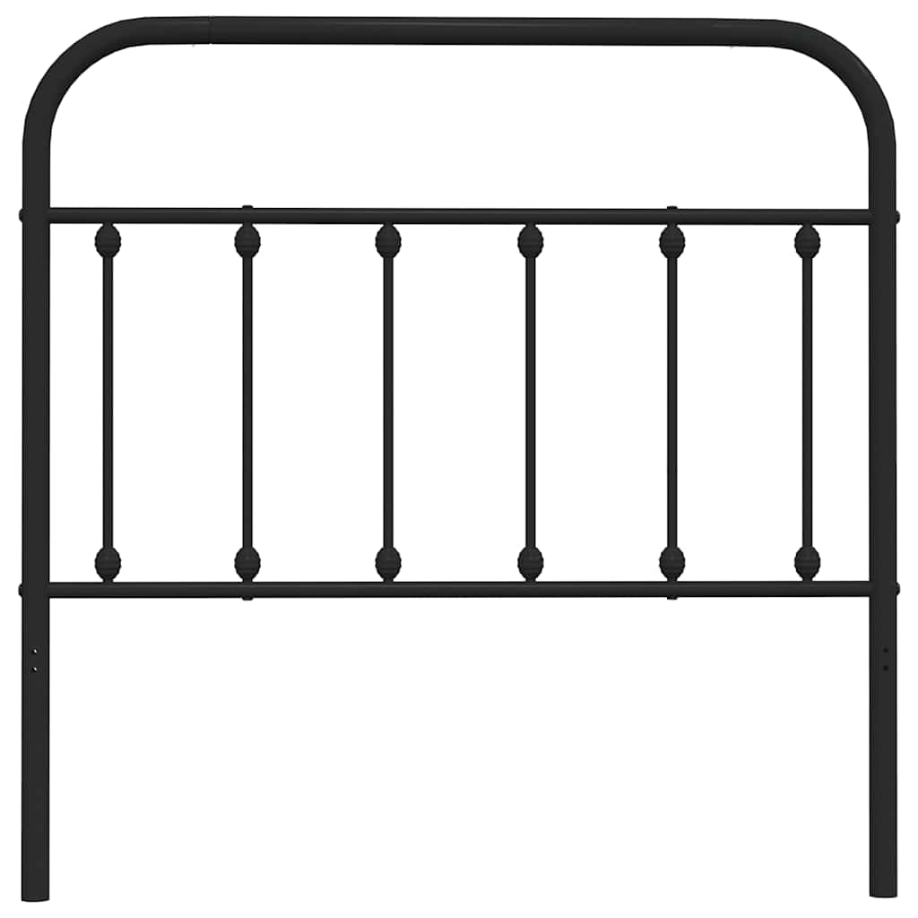 vidaXL Tăblie de pat metalică, negru, 100 cm vidaXL Tăblie de pat metalică, negru, 100 cm
