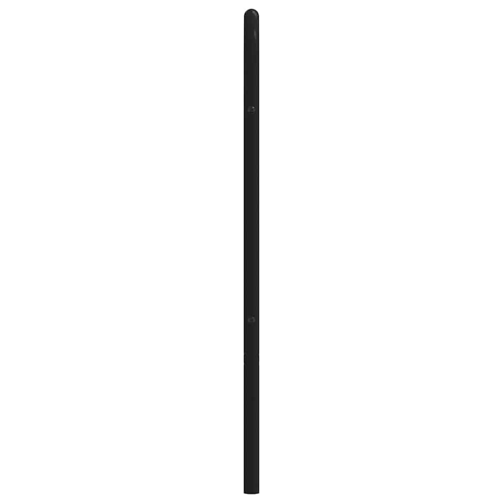 vidaXL Tăblie de pat metalică, negru, 193 cm vidaXL Tăblie de pat metalică, negru, 193 cm