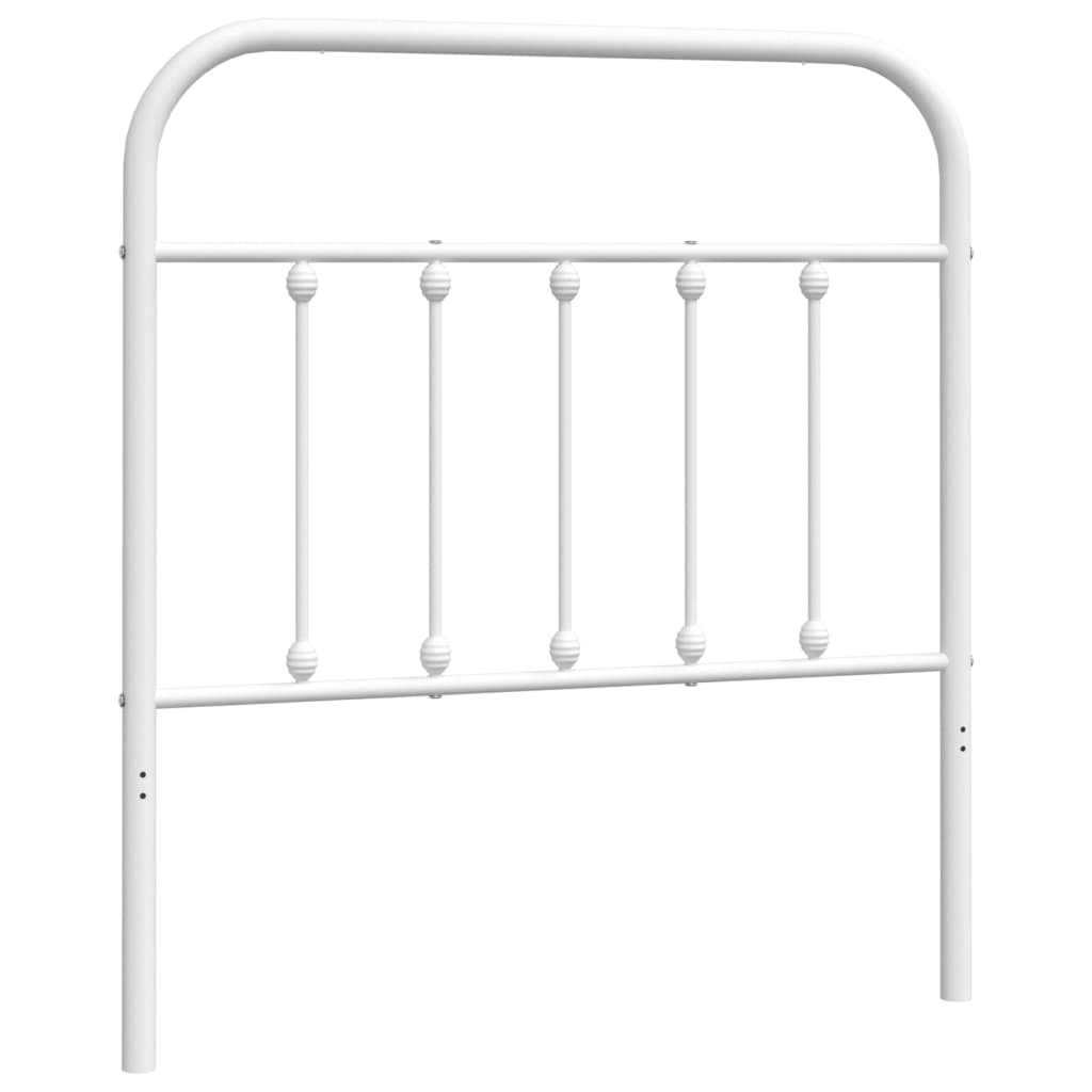 vidaXL Tăblie de pat metalică, alb, 90 cm vidaXL Tăblie de pat metalică, alb, 90 cm