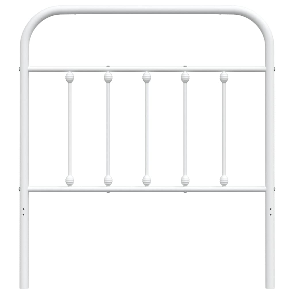 vidaXL Tăblie de pat metalică, alb, 90 cm vidaXL Tăblie de pat metalică, alb, 90 cm