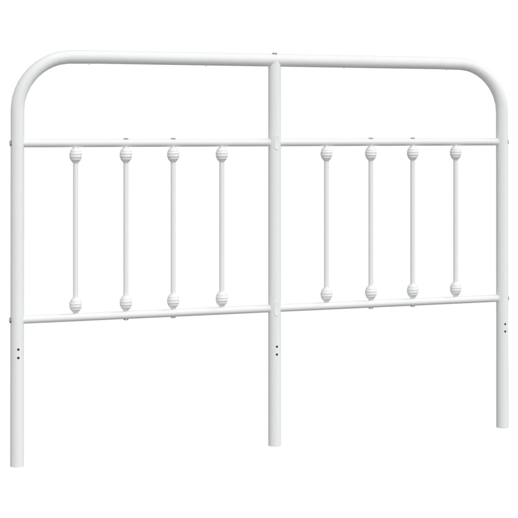 vidaXL Tăblie de pat metalică, alb, 140 cm vidaXL Tăblie de pat metalică, alb, 140 cm