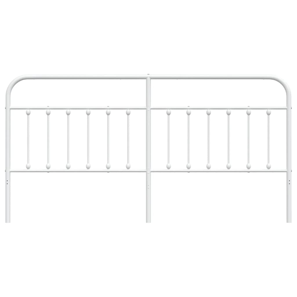 vidaXL Tăblie de pat metalică, alb, 200 cm vidaXL Tăblie de pat metalică, alb, 200 cm