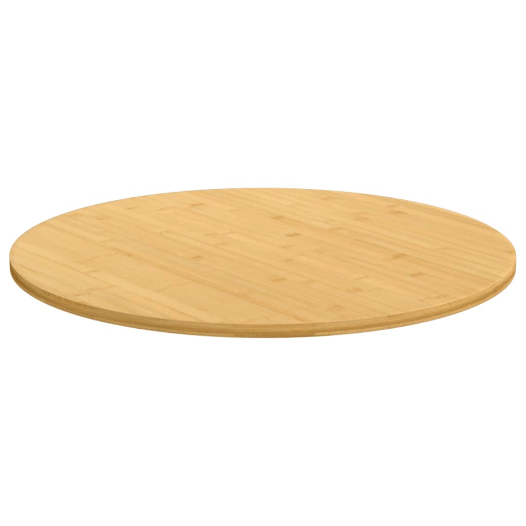 vidaXL Blat de masă, Ø80x1,5 cm din bambus