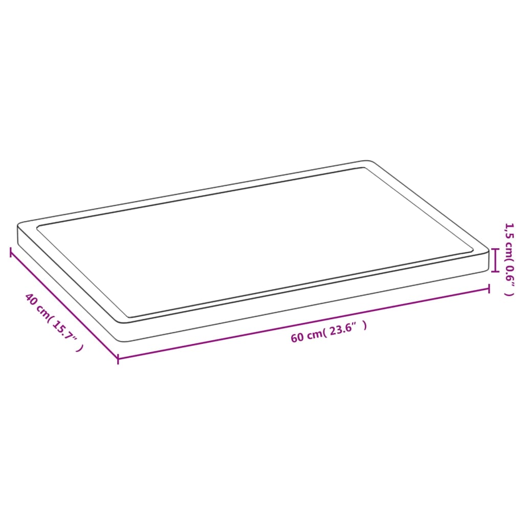 vidaXL Tocător, 40x60x1,5 cm, bambus vidaXL Tocător, 40x60x1,5 cm, bambus